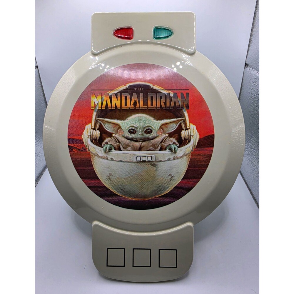 Star Wars The Mandalorian The Child Grogu Waffle Maker WM-SRW-TC2 Tested Works